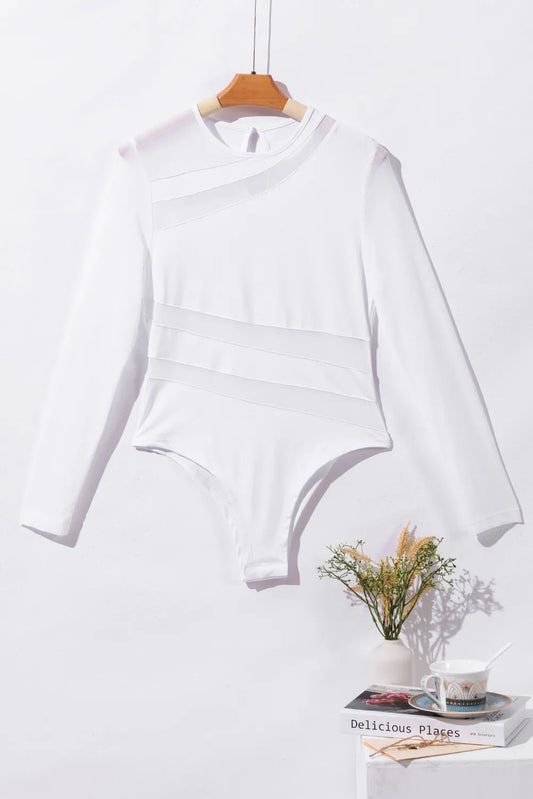 Mesh Long Sleeve Bodysuit
